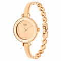 Titan 2575WM01 Raga Viva Rose Gold Dial Quartz Analog Metal Strap Watch for Women 28.4mm