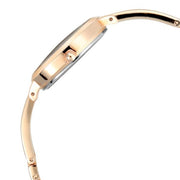 Titan 2578WM02 Blue Dial Rose Gold Metal Strap Watch for Women