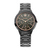 Titan 2588NM01 Workwear anthracite dial quartz analog watch with day and date black stainless steel strap for women 36mm