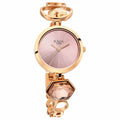 Titan 2606WM09 Raga Moments of Joy Pink Dial Quartz Analog Metal Strap Watch for Women 28mm