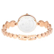 Titan 2606WM10 Raga Love All quartz watch with pink dial, rose gold bracelet and jewellery clasp