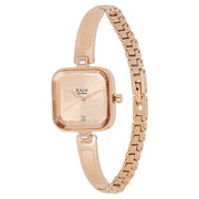 Titan 2607WM01 Rose Gold Metal Strap Watch for Women