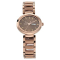 Titan 2620QM01 Raga Viva Brown Dial Quartz Analog Watch with Day & Date Two-Tone Metal Strap for Women 30mm