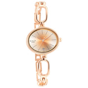 Titan 2667WM01 Raga Viva Silver Dial Quartz Analog Rose Gold Metal Strap Watch for Women 30.4mm