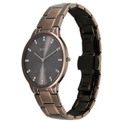 Titan 2734QM05 Brown Dial Brown Stainless Steel Strap Watch for Women
