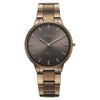 Titan 2734QM05 Edge Velora Brown Dial Quartz Analog Brown Stainless Steel Strap Watch for Women 34.5mm