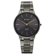 Titan 2734QM07 Edge Velora Grey Dial Quartz Analog Grey Stainless Steel Strap Watch for Women 34.5mm