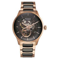 Titan 90174KD03 Ceramic Fusion Automatic Black Dial Watch with Rose Gold Dual-Tone Stainless Steel & Ceramic Strap for Men 42mm