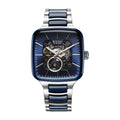 Titan 90175KD02 Ceramic Fusion Automatic Blue Dial Rose Gold & Silver Stainless Steel Watch for Men 39mm