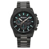Titan 90239NM01 Octane Gridline chronograph watch with black dial and black stainless steel strap