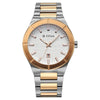 Titan 90240KM01 Regalia Marque men's watch with white dial and two-toned stainless steel strap