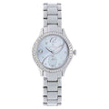 Titan 95024SM01 Silver Dial Quartz Analog Watch with Silver Stainless Steel Strap for Women 32mm
