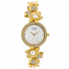Titan 95043YM01 Raga Aurora Mother of Pearl Dial Quartz Analog Golden Metal Strap Watch for Women 28mm
