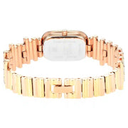 Titan 95154KM01 Raga Love All quartz watch with rose gold dial, oval case and three-piece sliding clasp