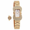 Titan 95340WM01F Raga Glimmers pink mother of pearl dial quartz analog watch with rose gold metal strap for women 24mm