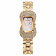 Titan 95340WM01F women's watch with pink mother of pearl dial and rose gold metal strap