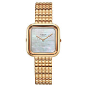 Titan 95343WM01 women's watch with mother of pearl dial and rose gold metal strap