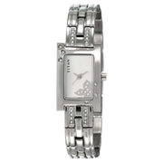 Titan 9716SM01 Raga blue dial quartz analog watch with silver metal strap for women 17mm