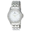 Titan 9798SM02 White Dial Quartz Analog Watch with Silver Metal Strap for Women 32mm