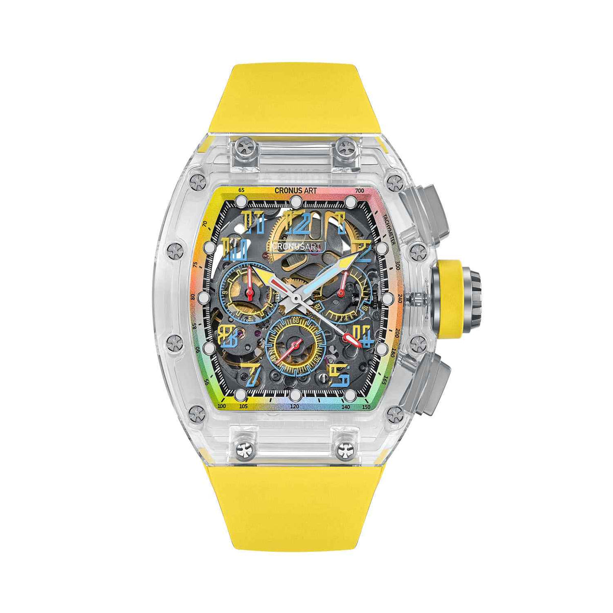 CM08-025 Men's Crystal Case Automatic Watch 42mm
