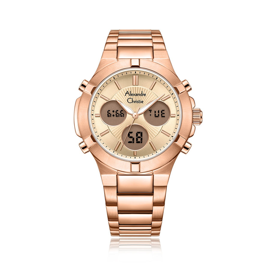 Alexandre Christie 9400LHBRGLN Women's Analog-Digital Quartz Watch 36mm