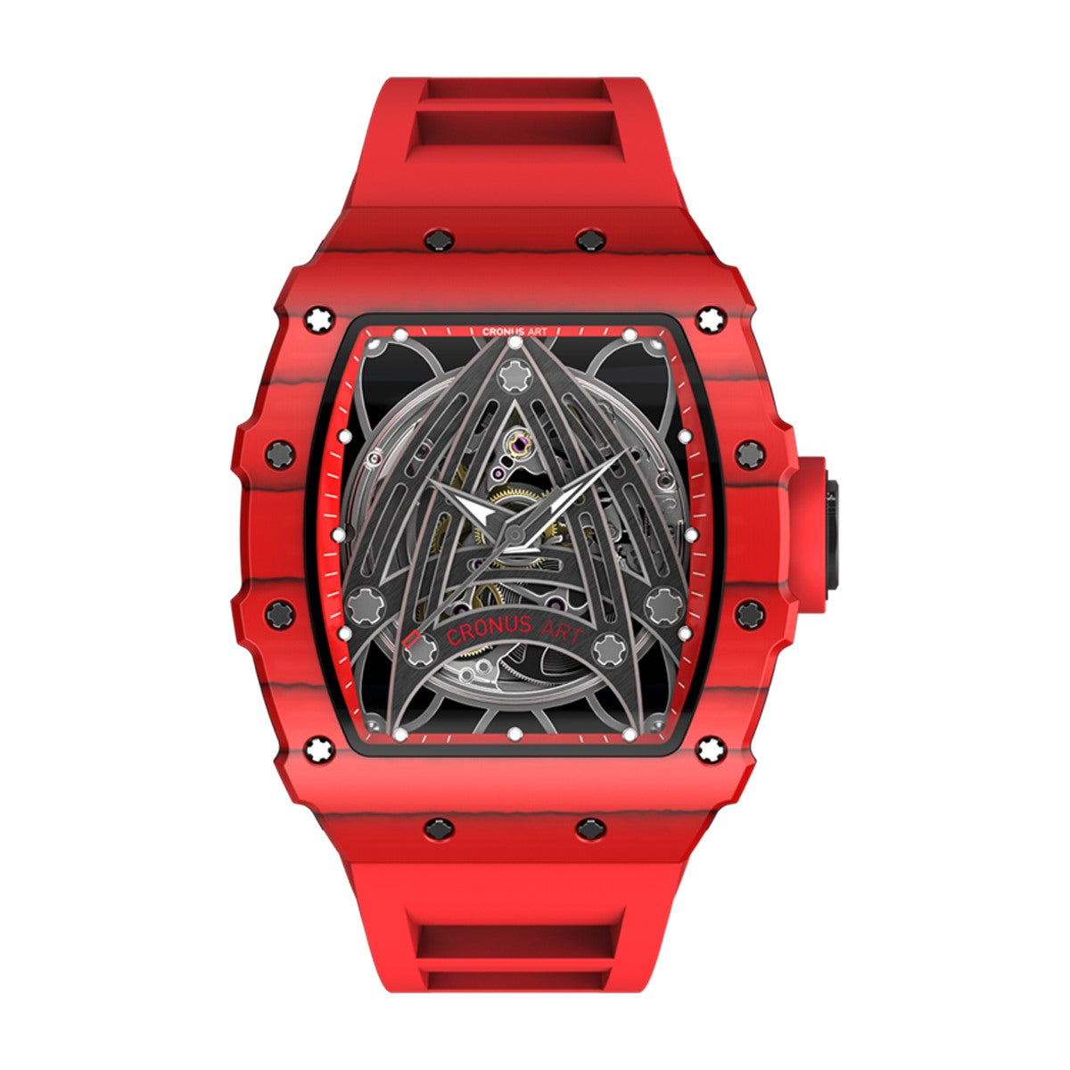 CM002-01X Men's Carbon Case Automatic Watch 44mm