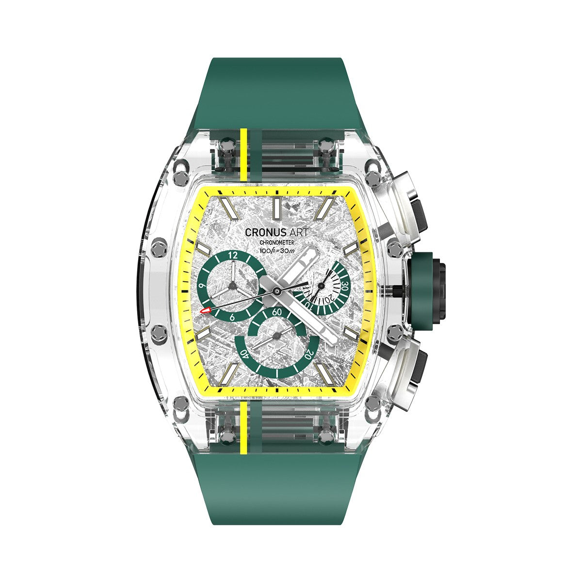 CM001-10A Men's Crystal Case Automatic Watch 42mm