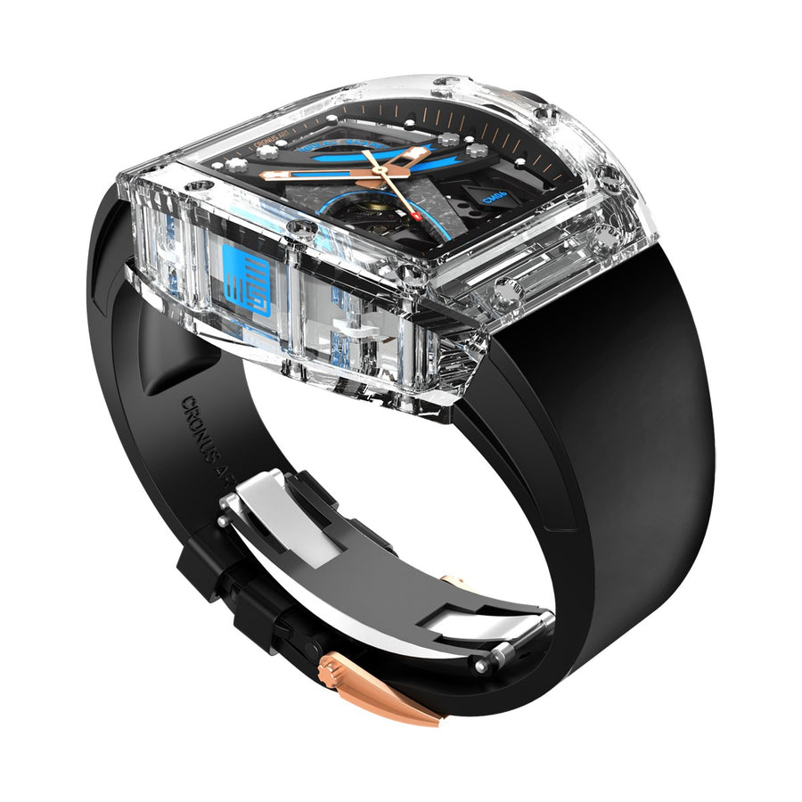 CM001-036 Men's Crystal Case Automatic Watch 42mm