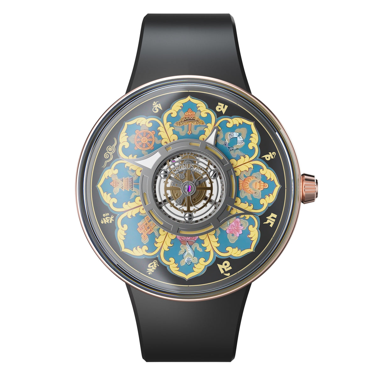Cronus Art CM023-006 Men's Tourbillon Manual Winding Watch 43mm
