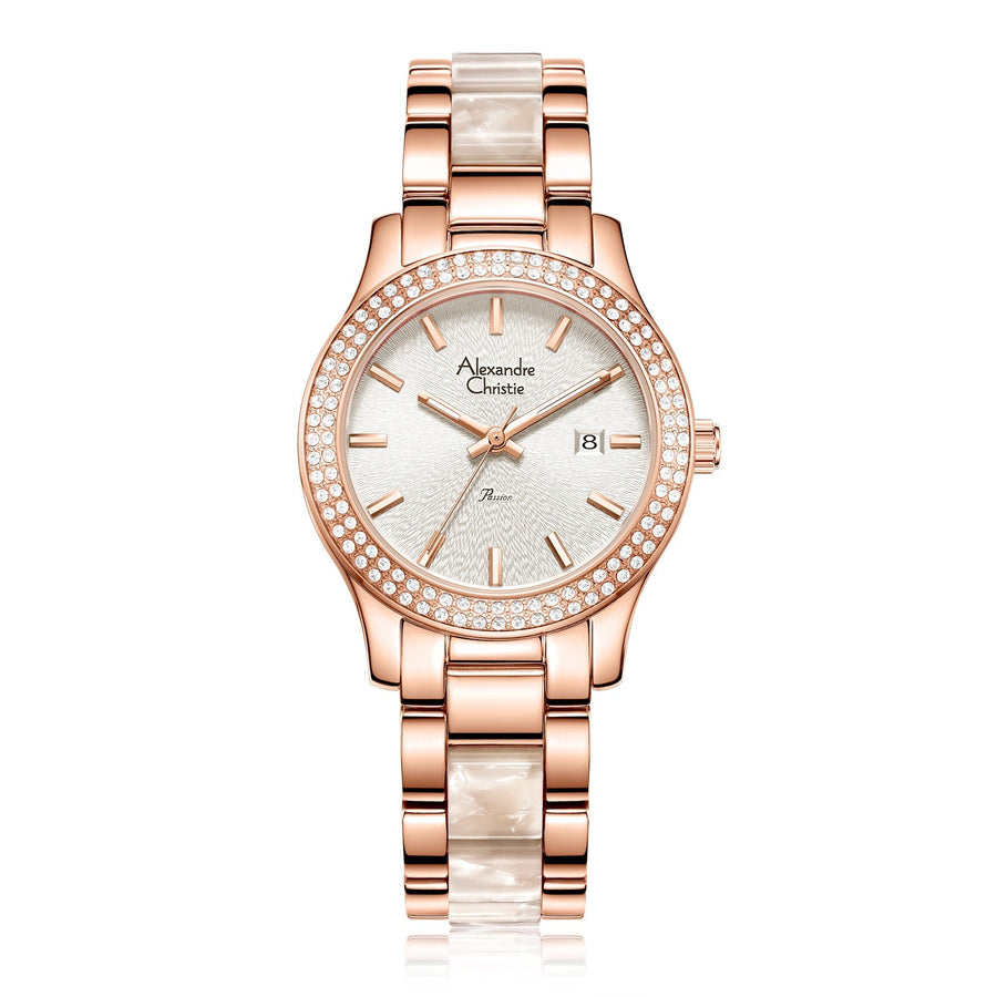 Alexandre Christie 2463LDBRGSL1 Women's Classic Quartz Watch 33mm