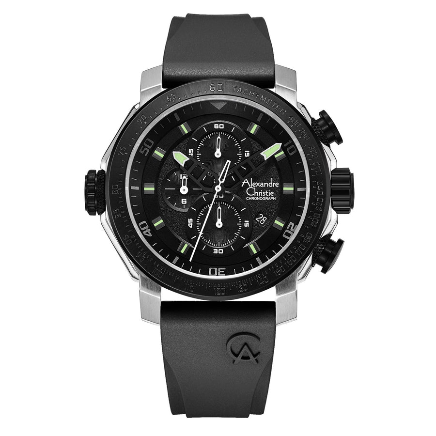Alexandre Christie 6565MCRTBBA Men's Chronograph Quartz Watch 45mm