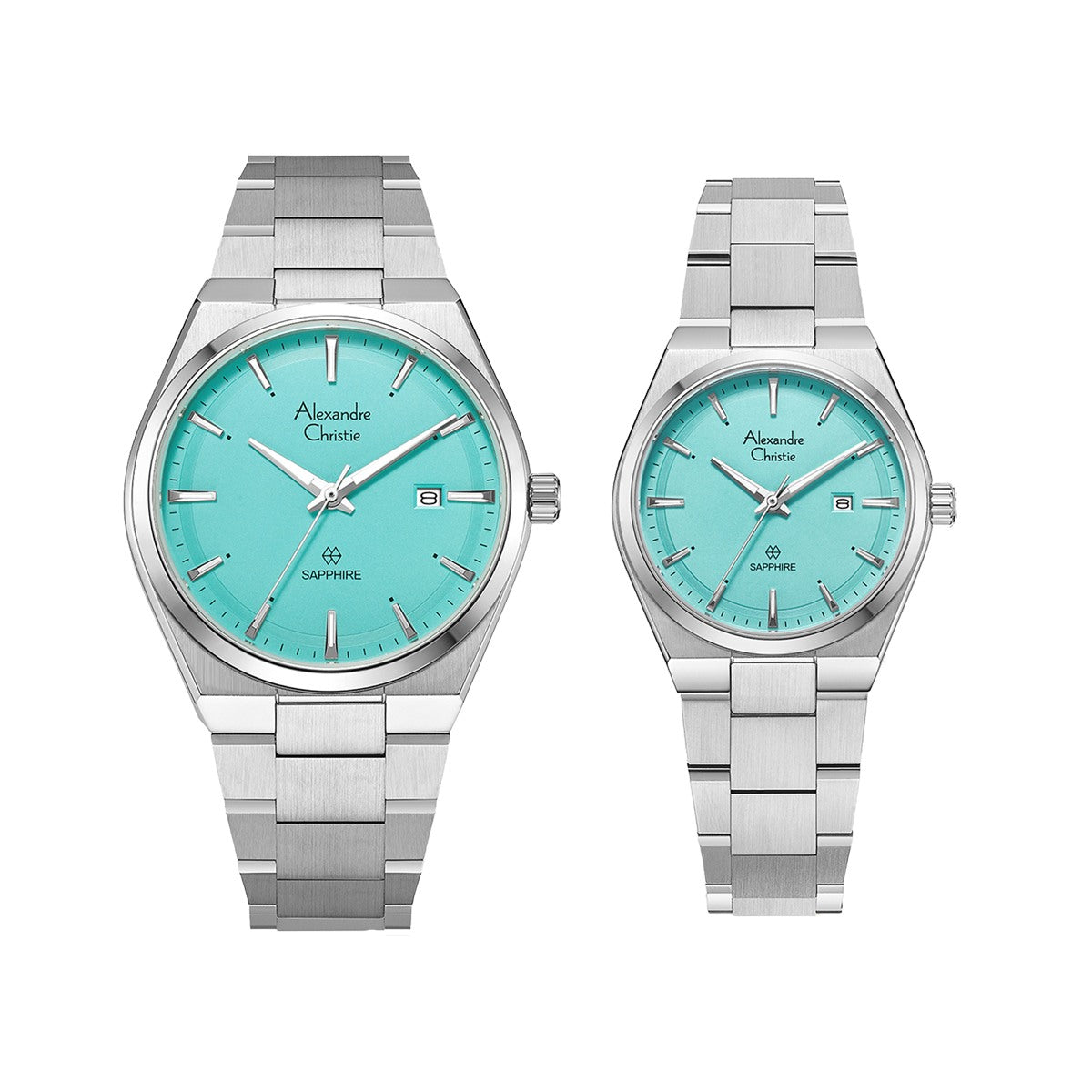8697MDLDSSLB Couple's Classic Quartz Watch 39+32mm