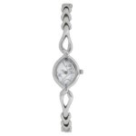 Titan 2457SM01 Raga Silver Dial Silver Metal Strap Watch