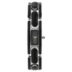 Titan 9721SM04 Raga Black Dial Metal Strap Watch