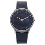 Titan 1843QL01 Edge Watch with Blue Dial in Anthracite Case