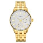 Titan 9441YM01 Regalia Opulent White Dial Golden Stainless Steel Strap Watch