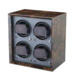 Paul Design Petite 4 Watch Winder- Dark Burl